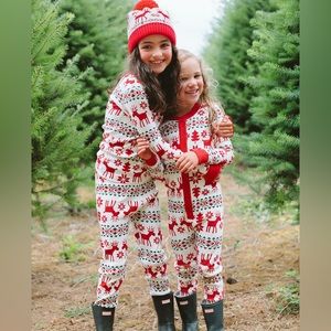 Hanna Andersson size 130 oh deer Christmas PJ pants only
